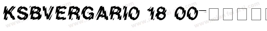 KSBVERGARI0 18 00字体转换